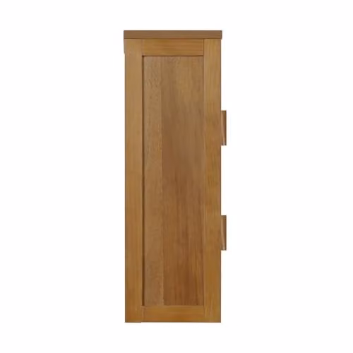Teamson Home Hatteras Wall-Mounted Scandinavian Wood Bathroom Cabinet in Sand and Brown, W/D/H: 56 x 20.32 x 56 cm – 3