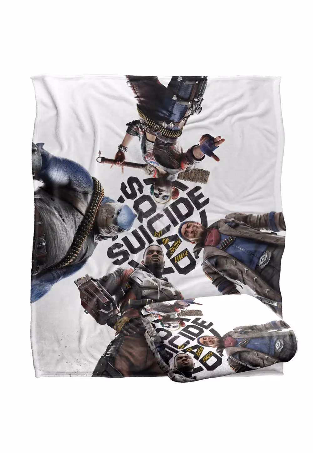 Logovision Suicide Squad Kill The Justice League Silk Touch Blanket, White, W: 152 cm, D: 127 cm – 2