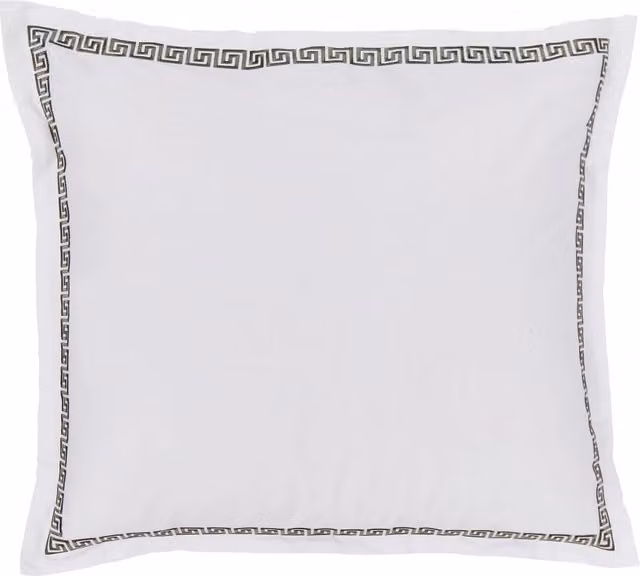 Bedeck of Belfast Yoko Square Pillowcases, 2 Pack, Green, Pure Cotton