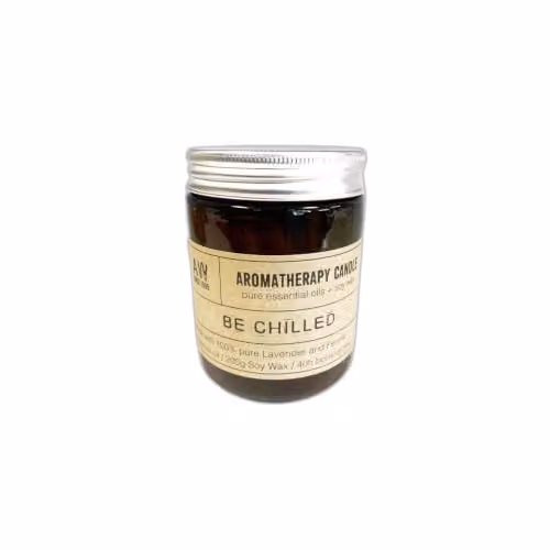 Ancient Wisdom Be Chilled Aromatherapy Soy Wax Candle, Lavender & Fennel Essential Oils, 200g – 1