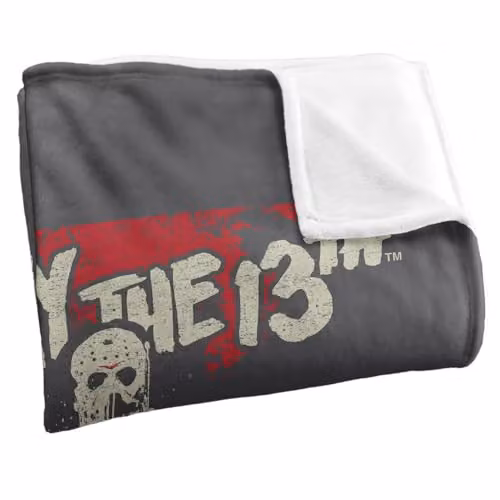 Warner Bros. Friday The 13th Drip Silky Touch Super Soft Fleece Throw Blanket, Multicolour, W: 91.44 cm x H: 147 cm – 2