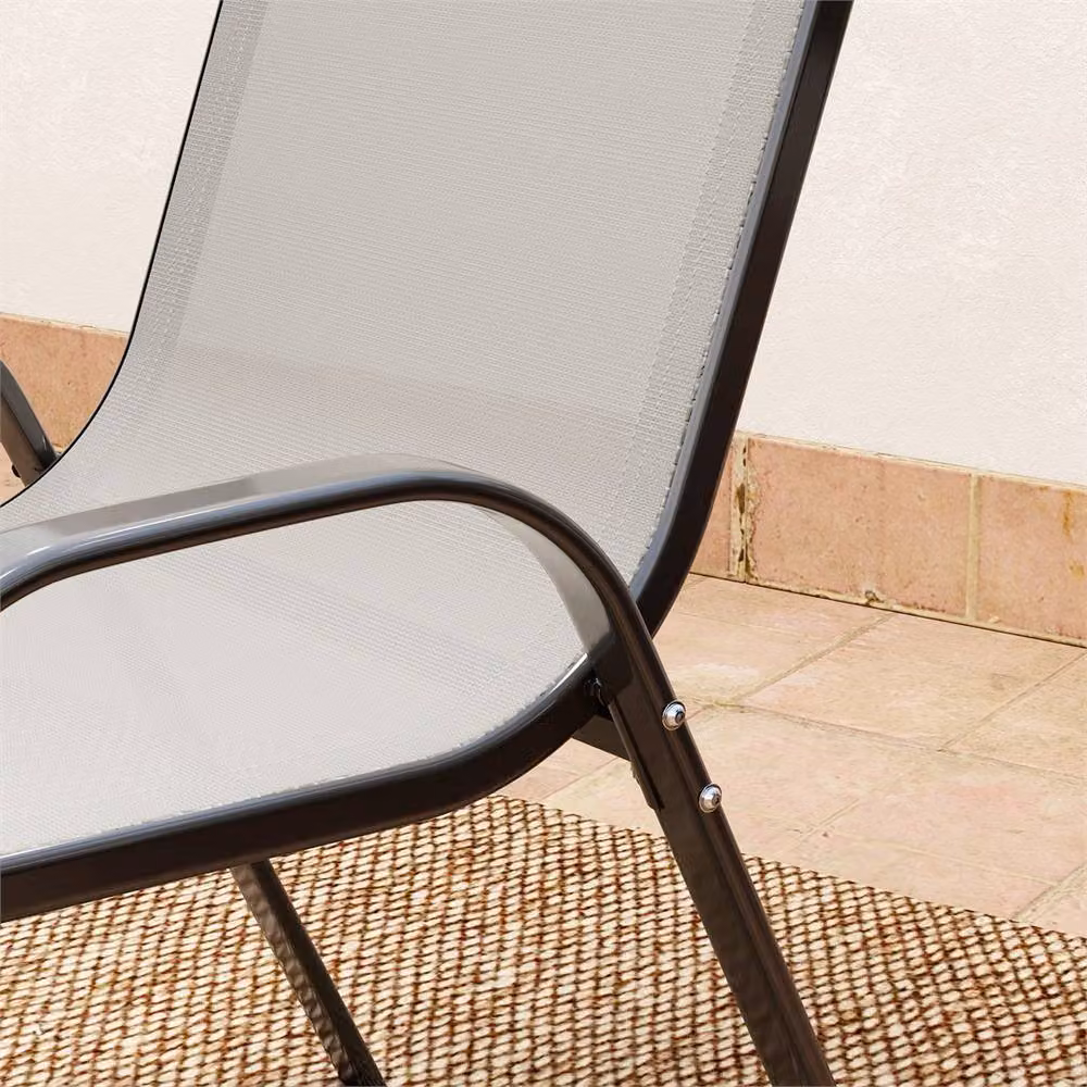 Nordara 3 Piece Grey Bistro Garden Furniture Set with Glass Top – 3