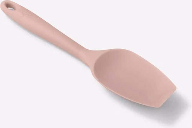 Zeal Silicone Non-Stick Flexible Spatula Spoon, Pink, Length: 26 cm