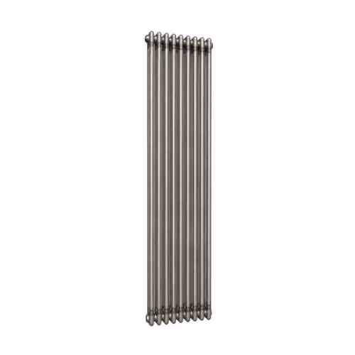 Lux Heat Vertical 3 Column Traditional Radiator in Bare Metal Lacquer, H 180 cm x W 38 cm – 2