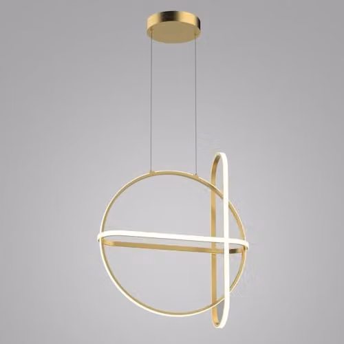 Netlighting Italux Modern LED Hanging Pendant in Gold/Brass, Warm White 3000K, 2000lm, Dimmable – 2