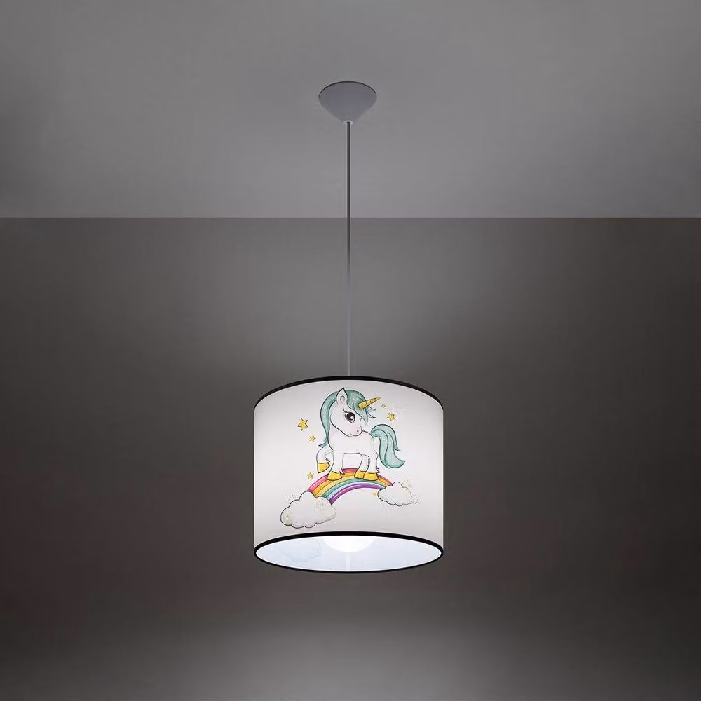 Sollux Lighting Modern Multicolour Fabric Pendant Lamp, W/D/H: 95 x 30 x 30 cm – 2