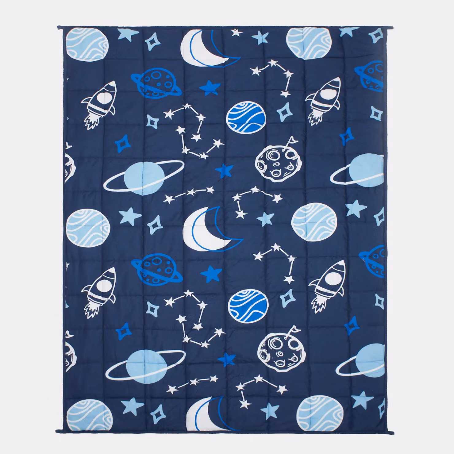 OHS Kids Navy Blue Teddy Fleece Weighted Sensory Blanket for Anxiety and Sleep Therapy, 3kg – 3