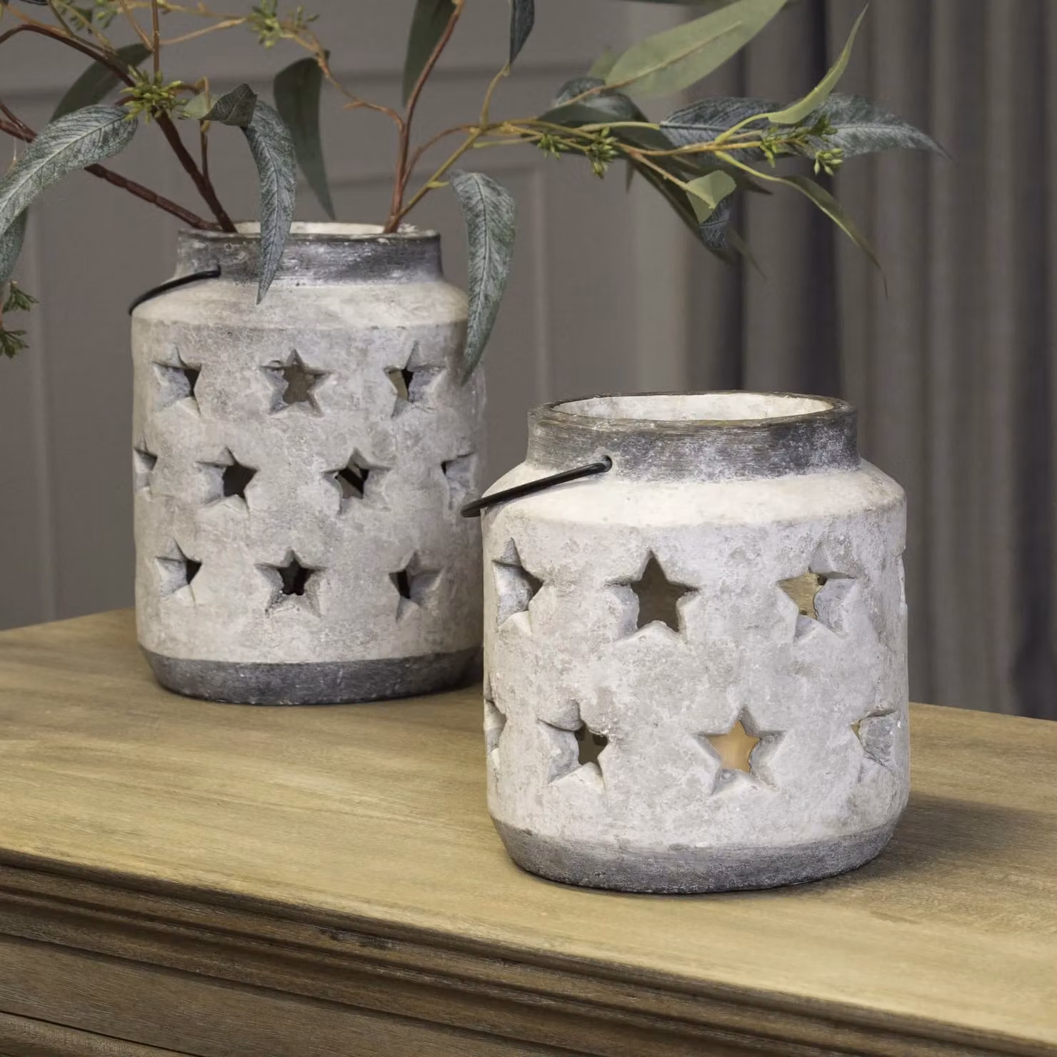Bloomville Love Lace Star Lantern in Sand – 2