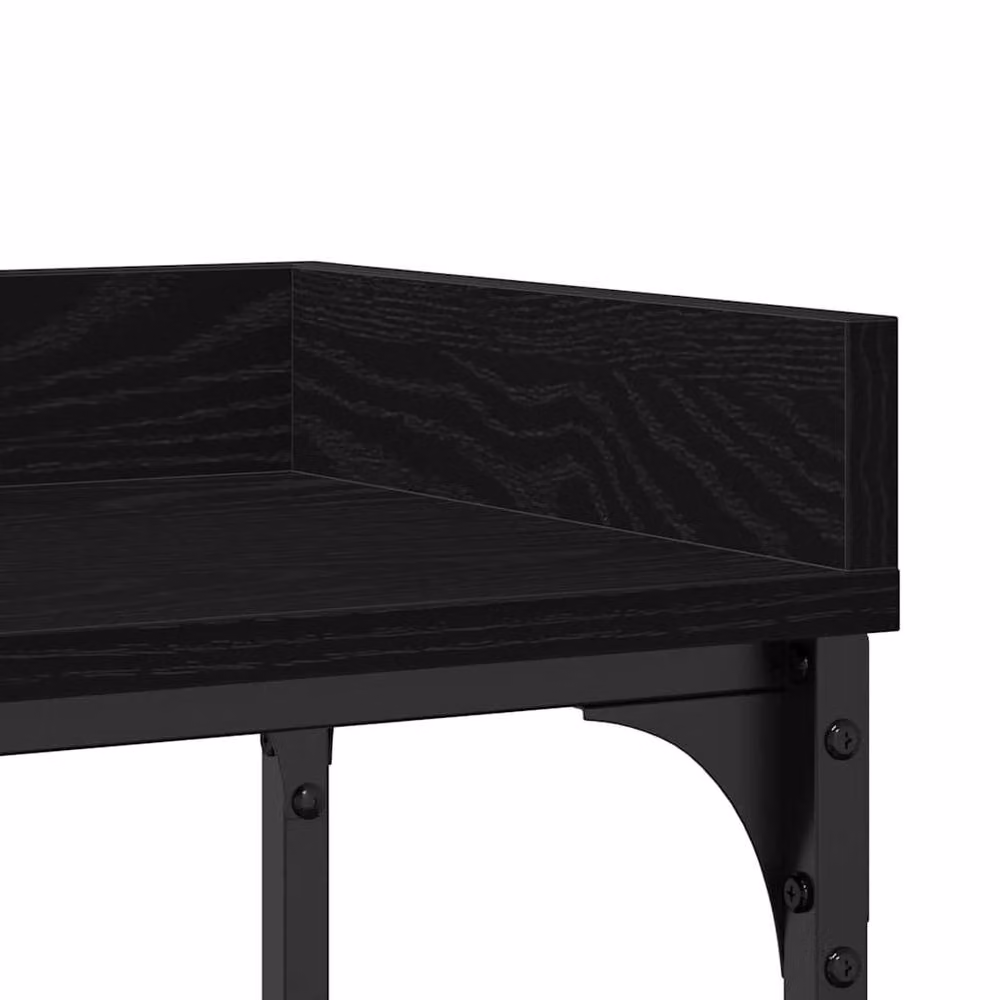 Berkfield Home Modern Black Oak Console Table, W/D/H: 100 x 30 x 80 cm – 5