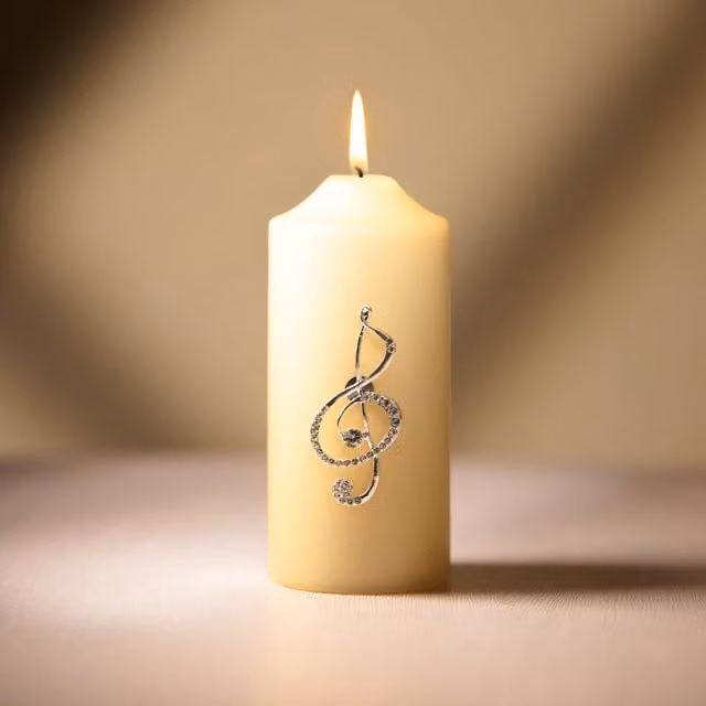 Marco Paul Silver Metal Tabletop Candle Pins, H: 7 cm, W: 3 cm
