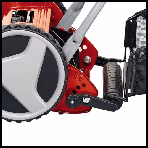 Einhell Manual Hand Push Lawnmower with 40 cm Cutting Width, Red and Black – 4