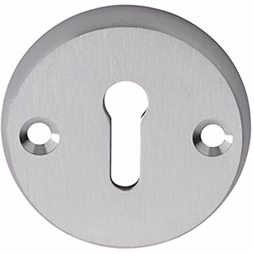 45mm Satin Chrome Open Escutcheon Keyhole Cover for Lever on Rose Door Handles