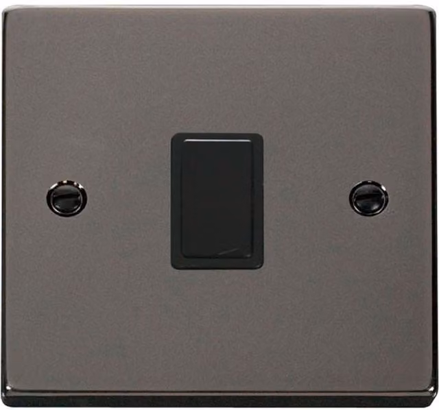 SE HOME Black Modern Flush Plate Switch