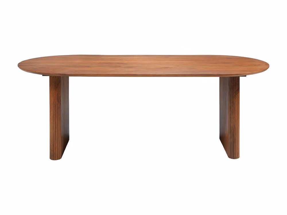 Vente-unique Balimela Mango Wood Dining Table in Walnut Brown with 8 Place Settings – 2
