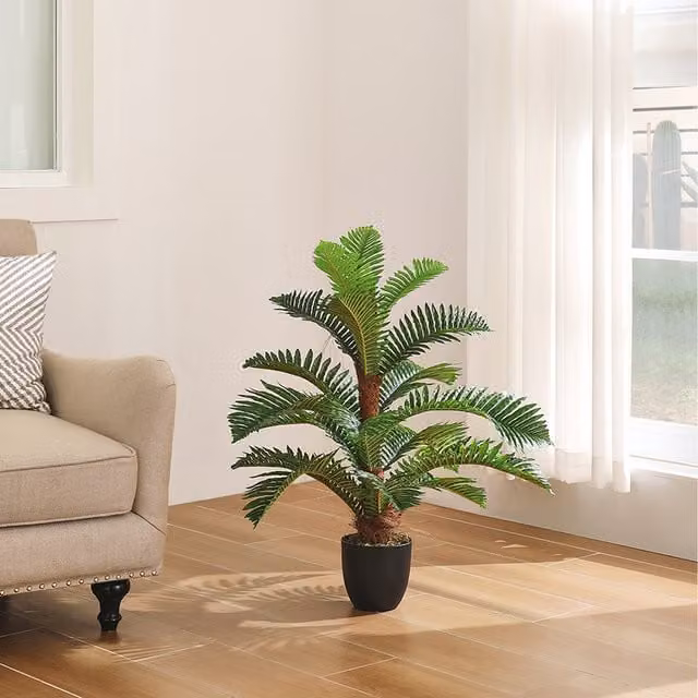 Komore Artificial Phoenix Fern Tree in Green and Brown