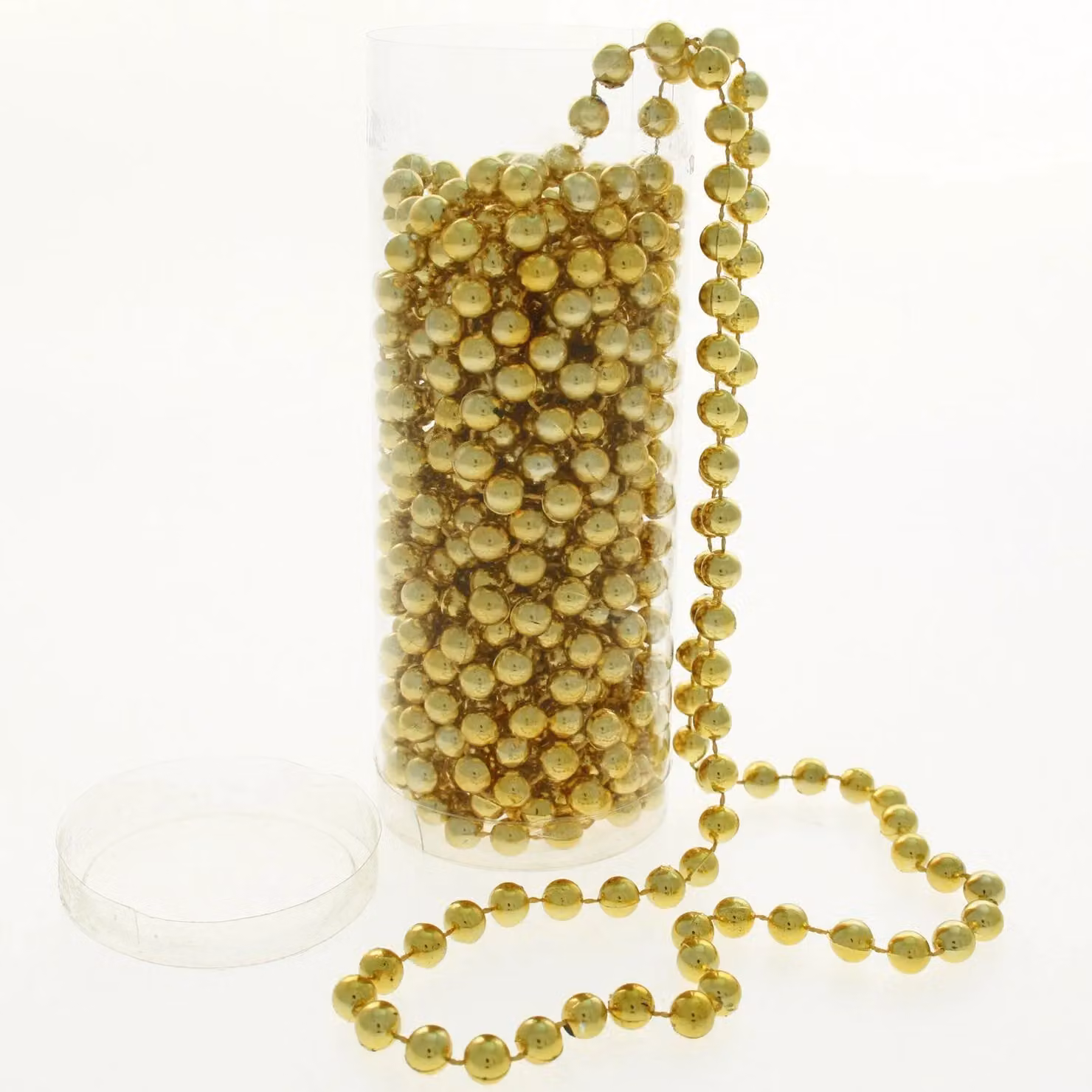 Shatchi Metallic Hanging Bead Garland for Christmas Tree Decor in Gold and Silver – 2
