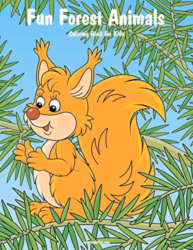 Fun Forest Animals Colouring Book for Kids by Independently Published, Multicolour