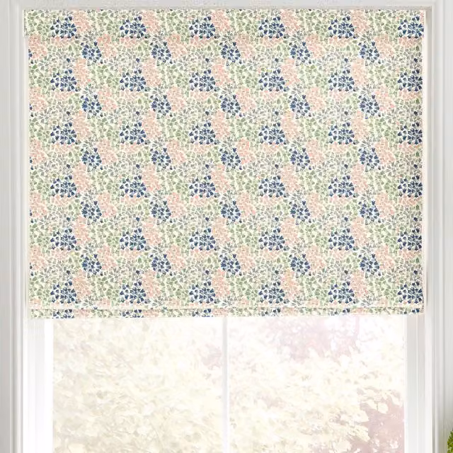 Cath Kidston Bluebells Made to Measure Blackout Roman Blind in Multicolour Floral Design