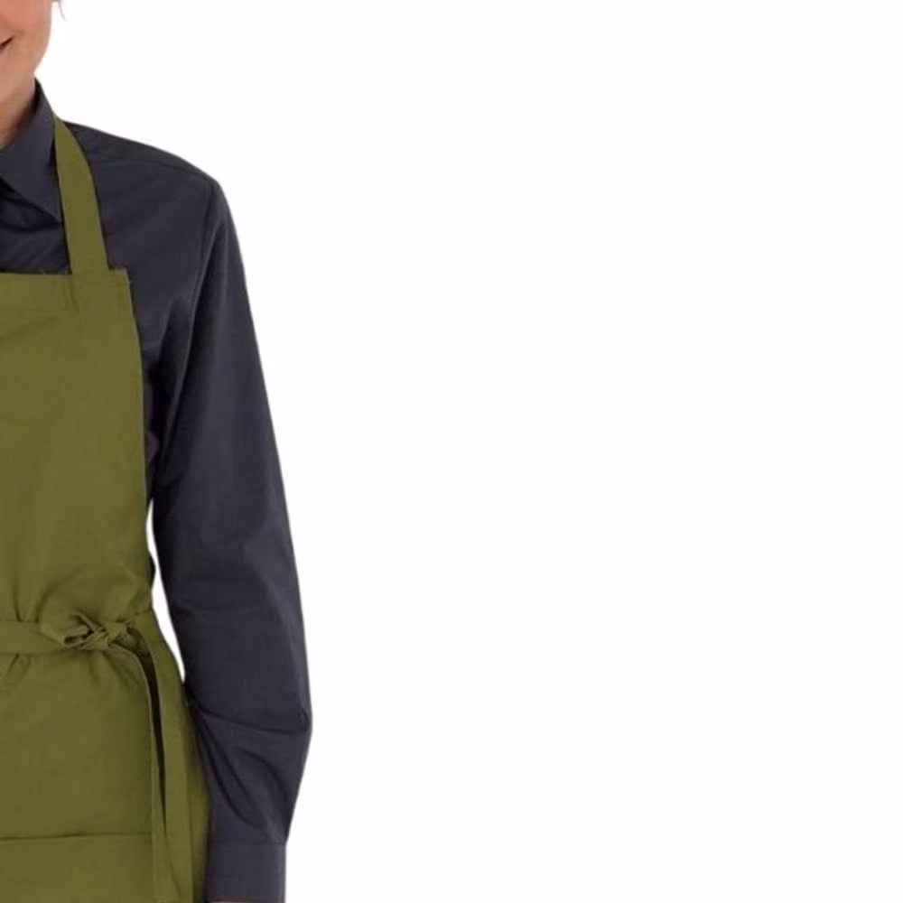 Dennys Adjustable Halter Bib Apron in Green – 2