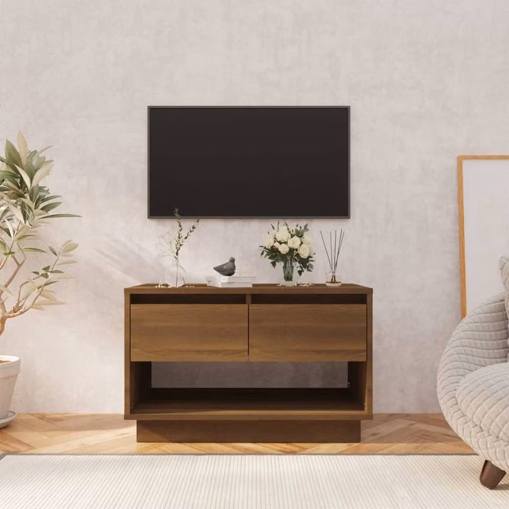 Berkfield Home Modern Brown Oak TV Cabinet, W/D/H: 70 x 41 x 44 cm – 2