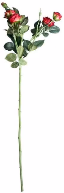 KDMD Camelot Garden Rose Spray in Scarlet Red, 2 Pack