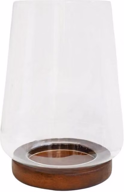 Lemon Pavilion Furniture and Decor Harvey Tapered Dome Lantern in Brown, W20 x D20 x H25.5 cm