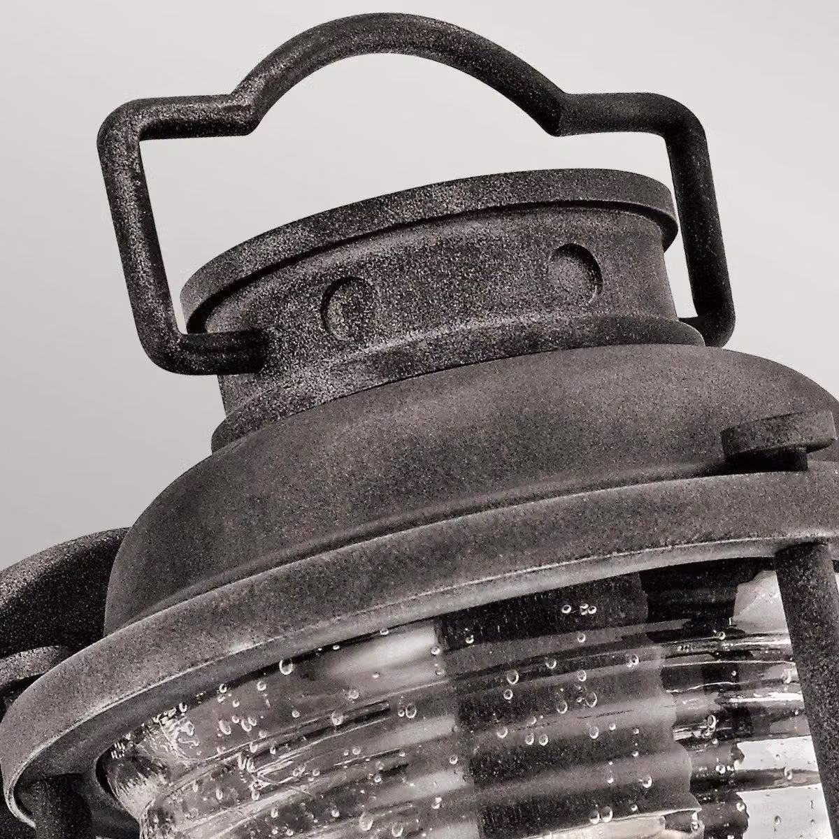 Netlighting Ashland Bay Small Outdoor Wall Lantern in Grey Zinc with Transparent Glass, IP44, E27 – 2