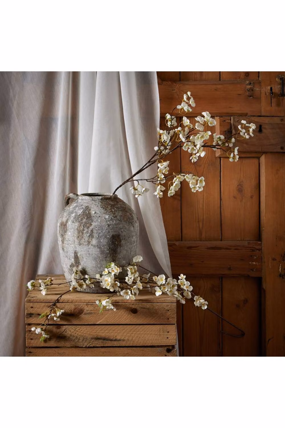 KDMD White Japanese Blossom Stem for Minimalist Spring Floral Arrangements – 3