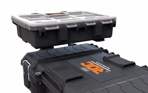 Keter Pro Gear 2.0 Stackable and Waterproof Power Tool Case in Black – 4