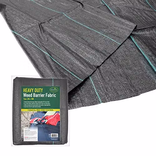 GardenKraft Heavy Duty Weed Control Fabric, Multi-Purpose Garden Landscaping Membrane, W: 2 m, L: 10 m