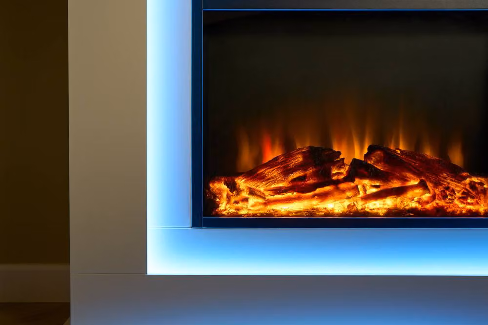 Sureflame Salisbury 32 Inch Electric Fireplace Suite in Pure White – 4