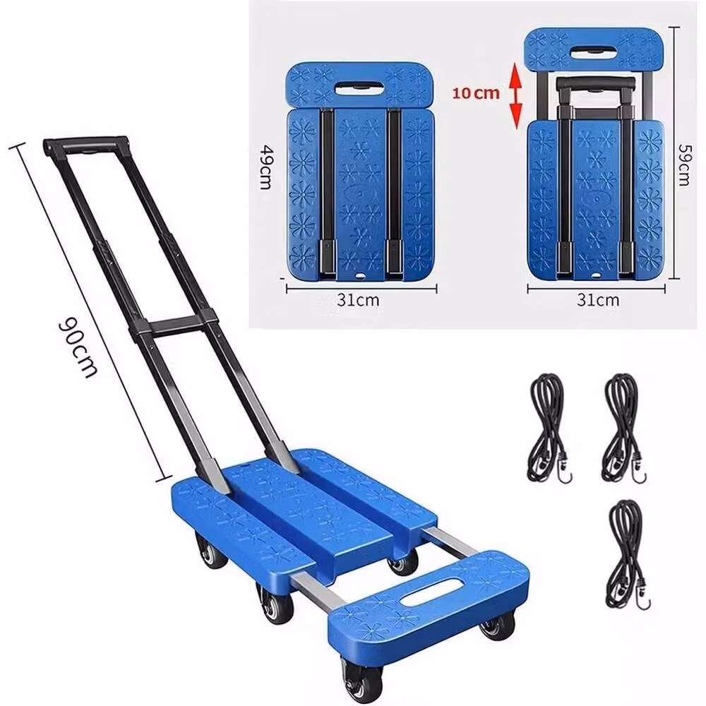 SPETLEK Heavy Duty 270kg Folding Hand Truck Dolly Cart in Blue – 2