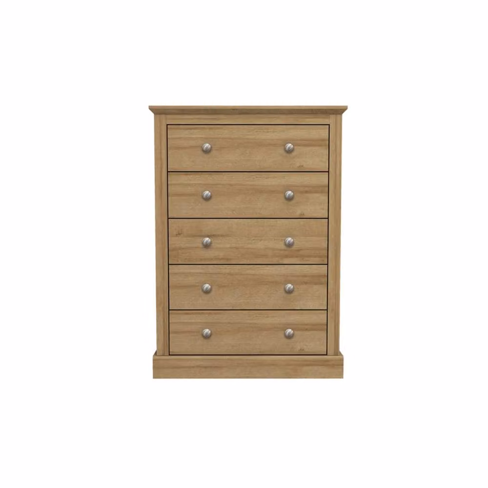 Wyld Haus Ardee 5 Drawer Chest in Natural Oak – 2