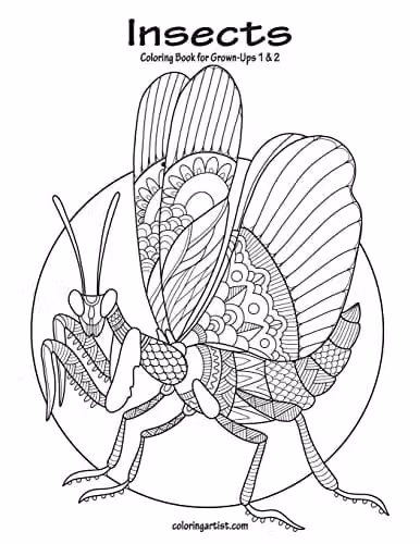 Insects Coloring Book for Grown-Ups 1 & 2 by Createspace