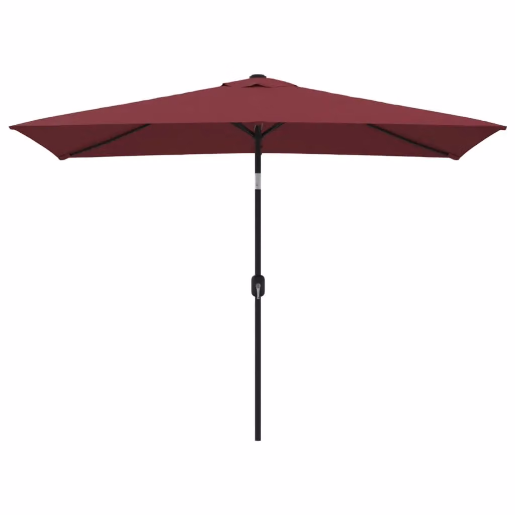 Berkfield Home Outdoor Parasol with Steel Central Pole, Bordeaux Red, W: 300 cm, D: 200 cm – 2