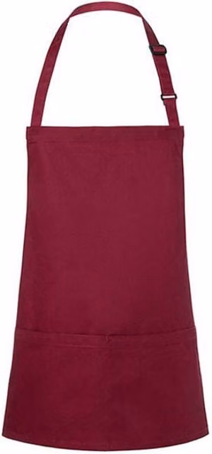 Karlowsky Pocket Buckle Bib Apron in Red, W/D/H: 60.0 x 75.0 cm – 1