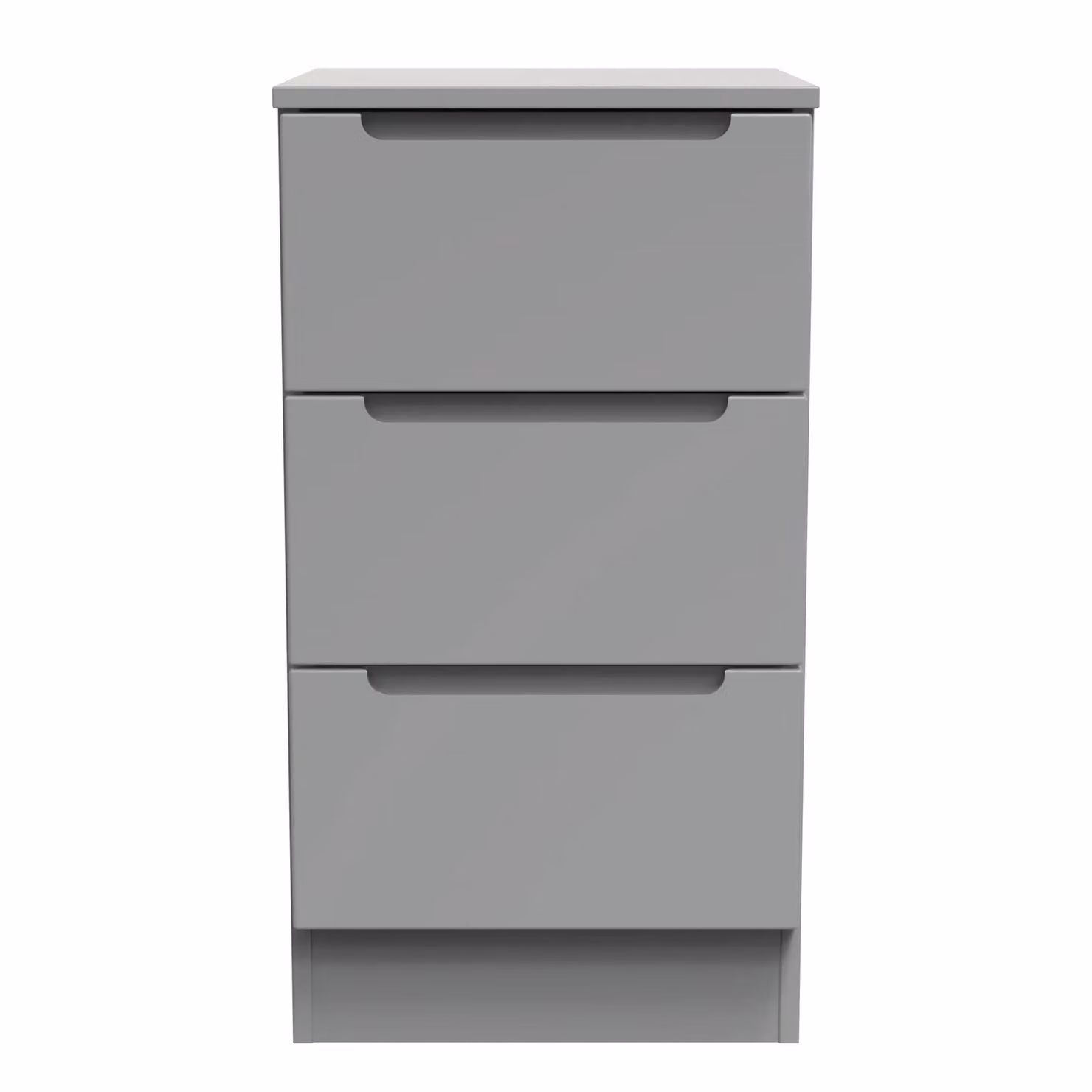 2 U Lucca 3 Drawer Bedside Table in Dark Grey, Small, Ready Assembled – 2