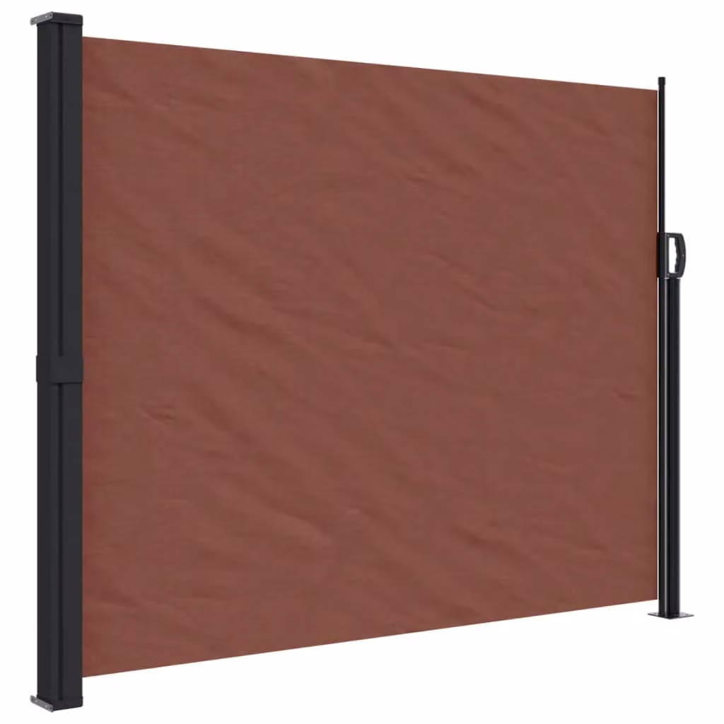 Berkfield Home Retractable Side Awning in Brown, W/D/H: 600 x 160 cm – 2