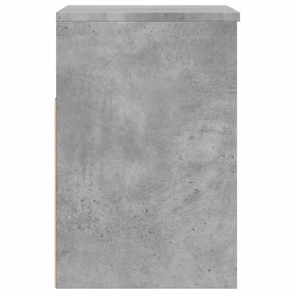 Berkfield Home Shoe Bench in Concrete Grey, W/D/H: 60 x 30 x 45 cm – 3