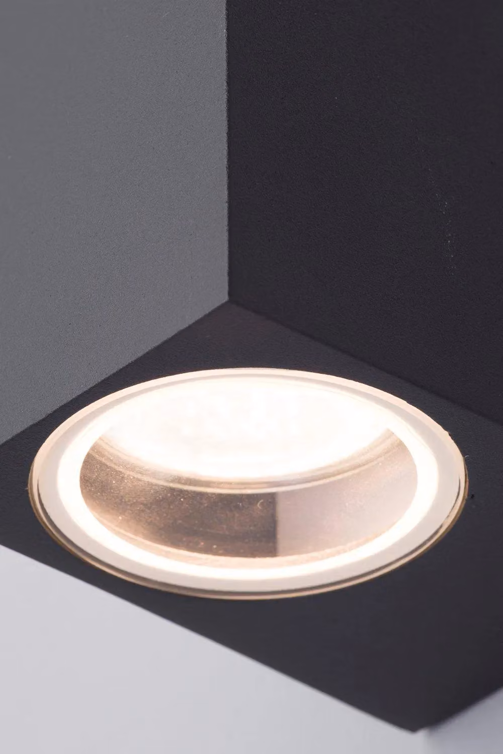 BHS Lighting Etna Square Outdoor Down Wall Light in Grey Metal – 2