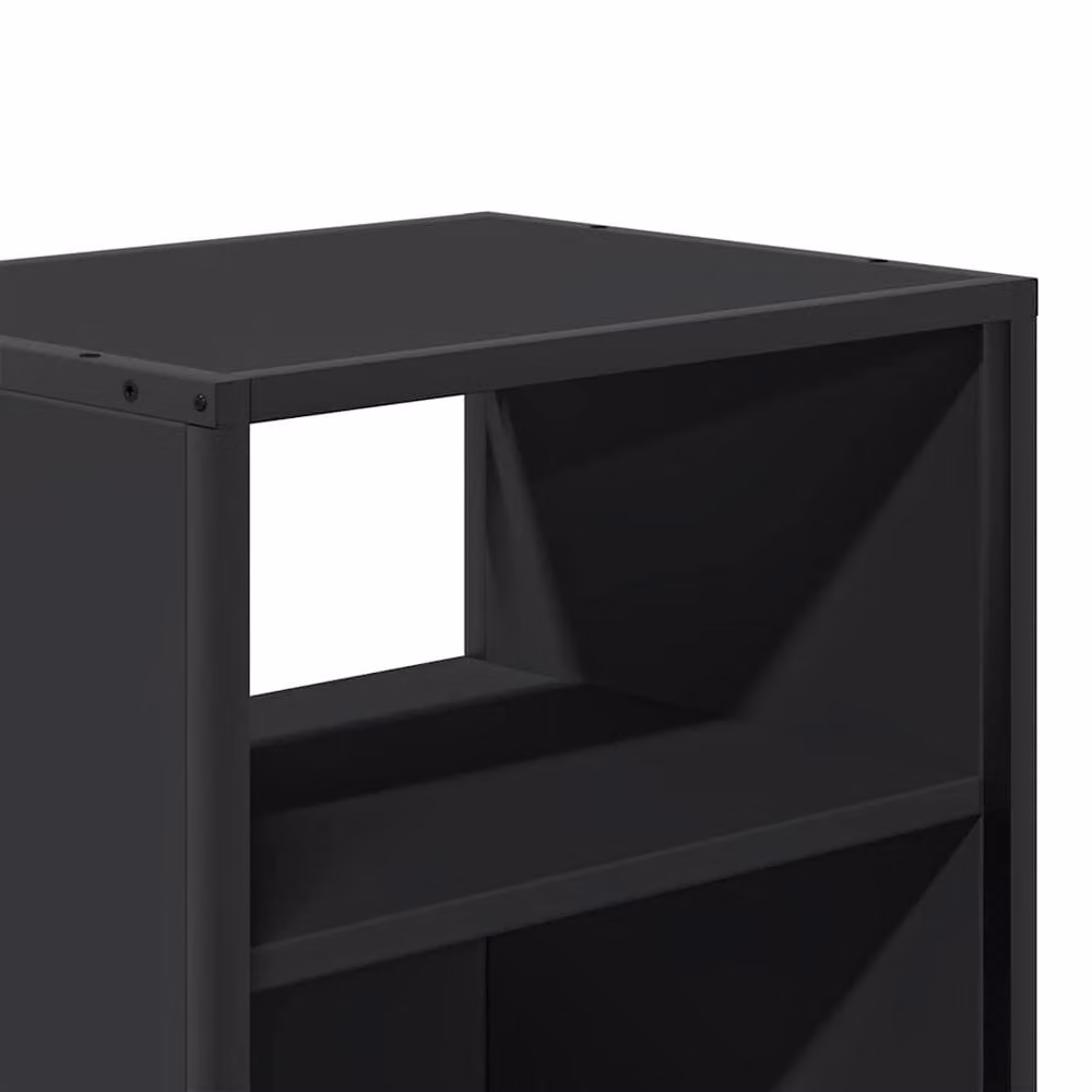 Berkfield Home Wall-mounted Bedside Cabinet, Black, W: 40 cm, D: 31 cm, H: 39.5 cm – 7