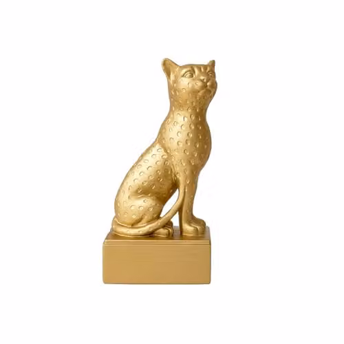 Melody Maison Gold Sitting Leopard Bookends – 2