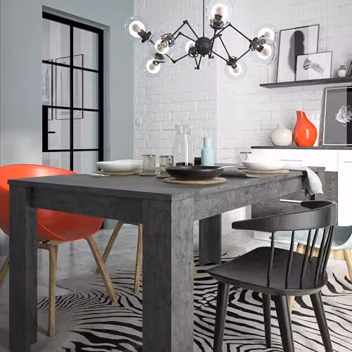 Furniture To Go Zingaro Extendable Rectangular Dining Table in Grey – 1