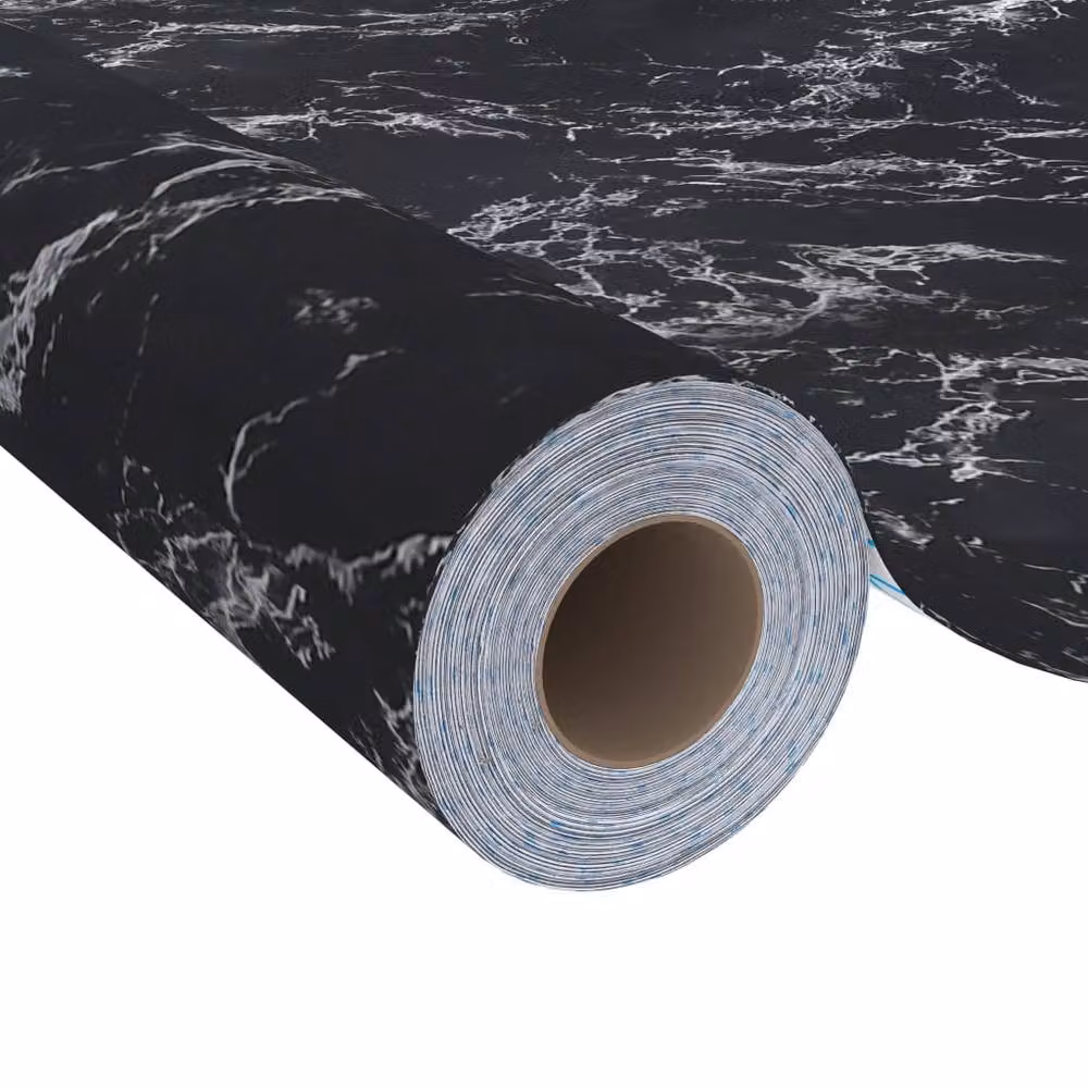 Berkfield Home Self-adhesive Black Stone Furniture Film, W: 90 cm, L: 500 cm – 3