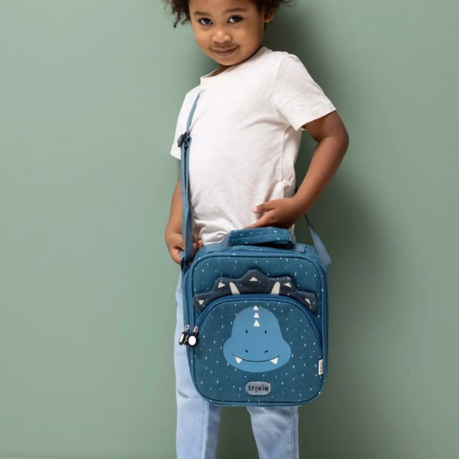 Trixie Mr. Triceratops Insulated Lunch Bag in Blue – 2