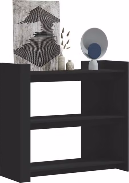 Berkfield Home Black Classic Console Table in Engineered Wood W/D/H: 100 x 35 x 90 cm