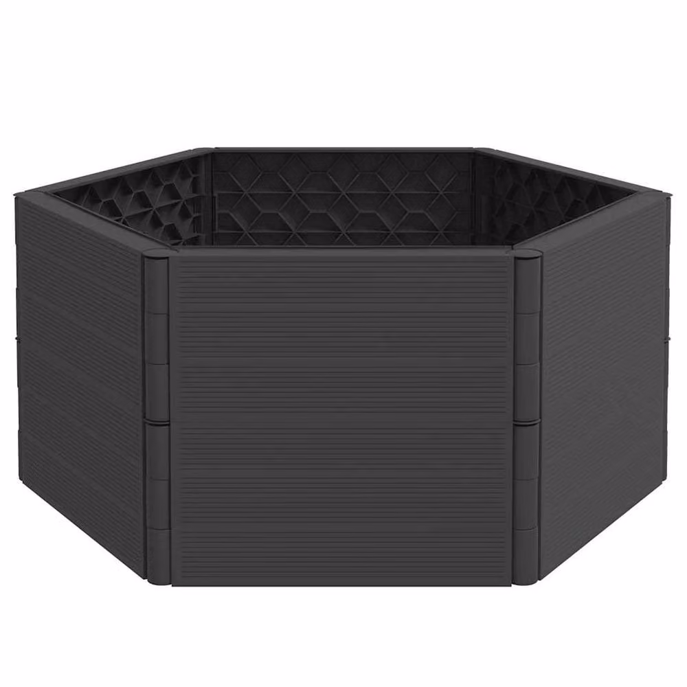 Berkfield Anthracite Plastic Garden Planter – 3