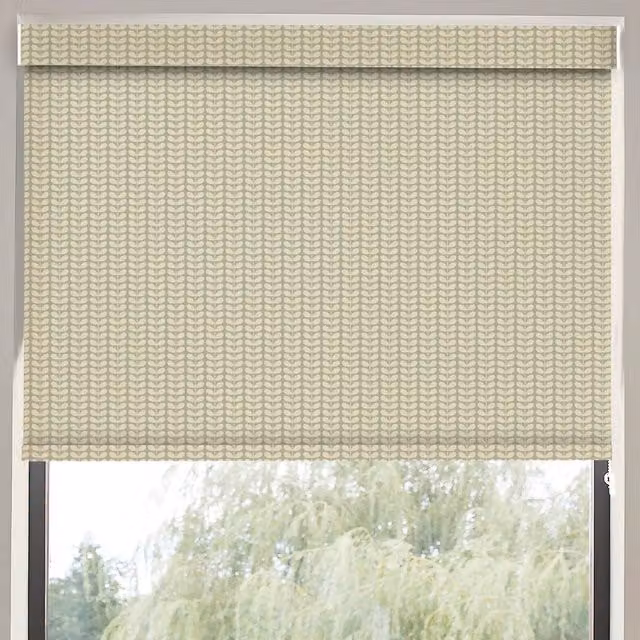 Orla Kiely Tiny Stem Made to Measure Blackout Roller Blind in Pebble