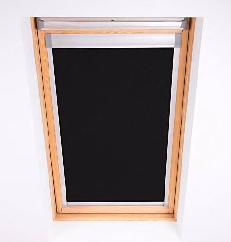 Bloc Blinds MK08 Bloc Skylight Blockout Blind for Velux Roof Windows, Black