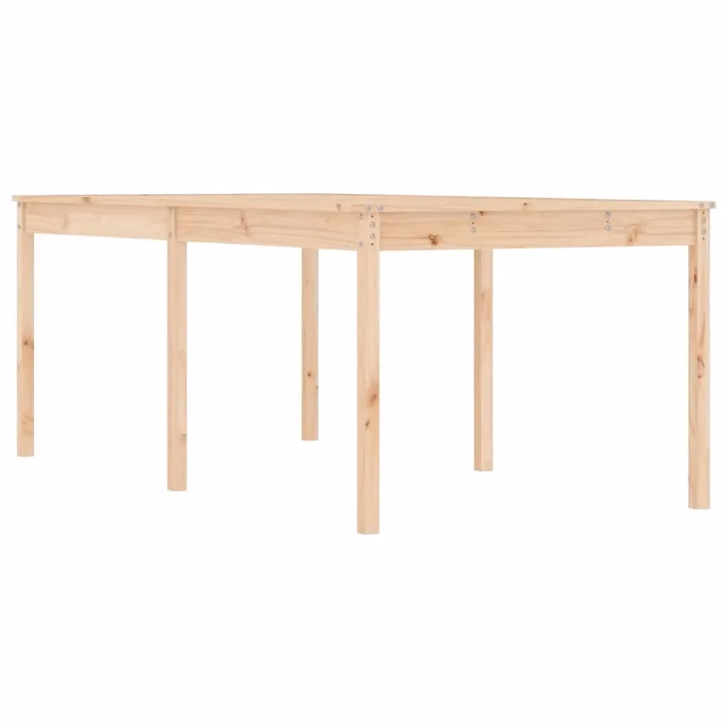 Berkfield Home Rustic Garden Table in Brown Solid Pine, W: 203.5 cm, D: 100 cm, H: 76 cm – 2